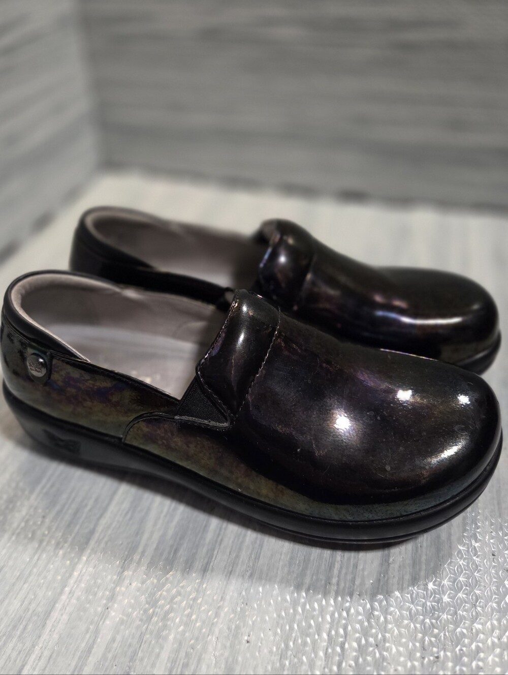 Alegria Keli KEL 7845 Clog Shoes Size 38 = 8 - 8.5 US Women's Rainbow Leather